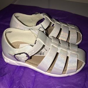 Children’s place size 8 toddler white sandal! New